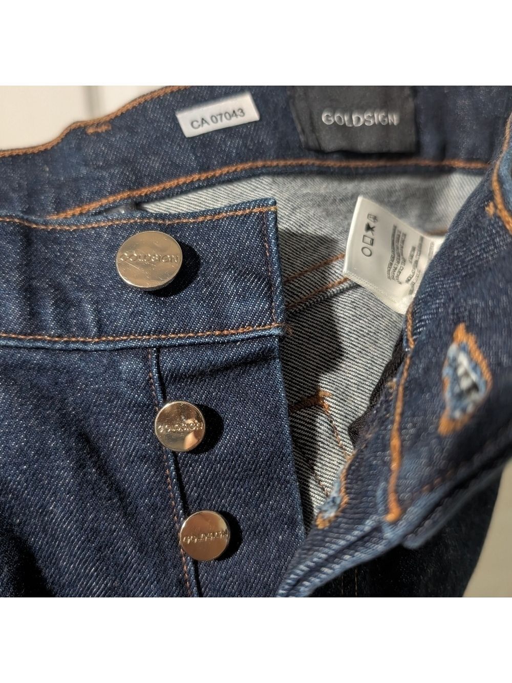 NWT Goldsign | The High Rise Slim In Rinse Dark Wash - Picture 4 of 15